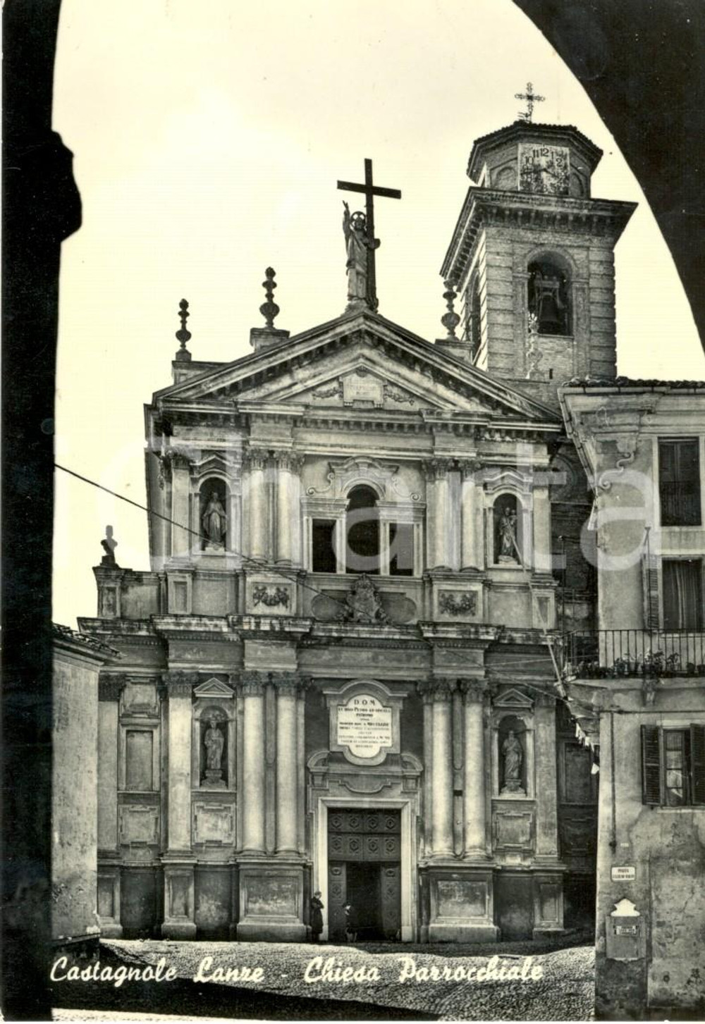 Cartolina originale da collezione 1950 ca CASTAGNOLE DELLE LANZE (AT) Chiesa di SAN PIETRO IN VINCOLI *FG NV 1