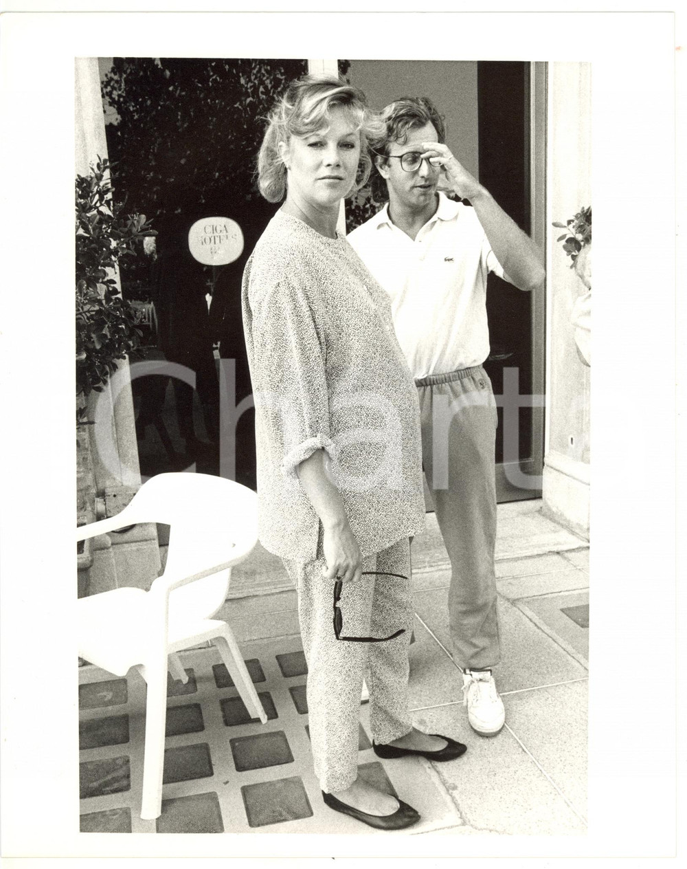 1985 ca VENEZIA Ciga Hotels - Kathleen TURNER con il marito Jay WEISS - Foto