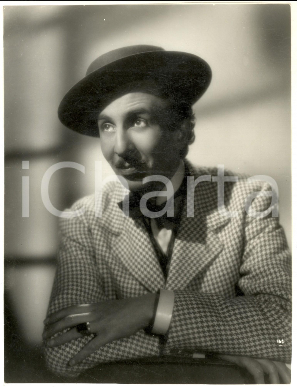 Fotografia d epoca originale 1944 CINEMA ZazÃ   Ritratto dell attore Nico PEPE  Fotografia 20x25 cm 1