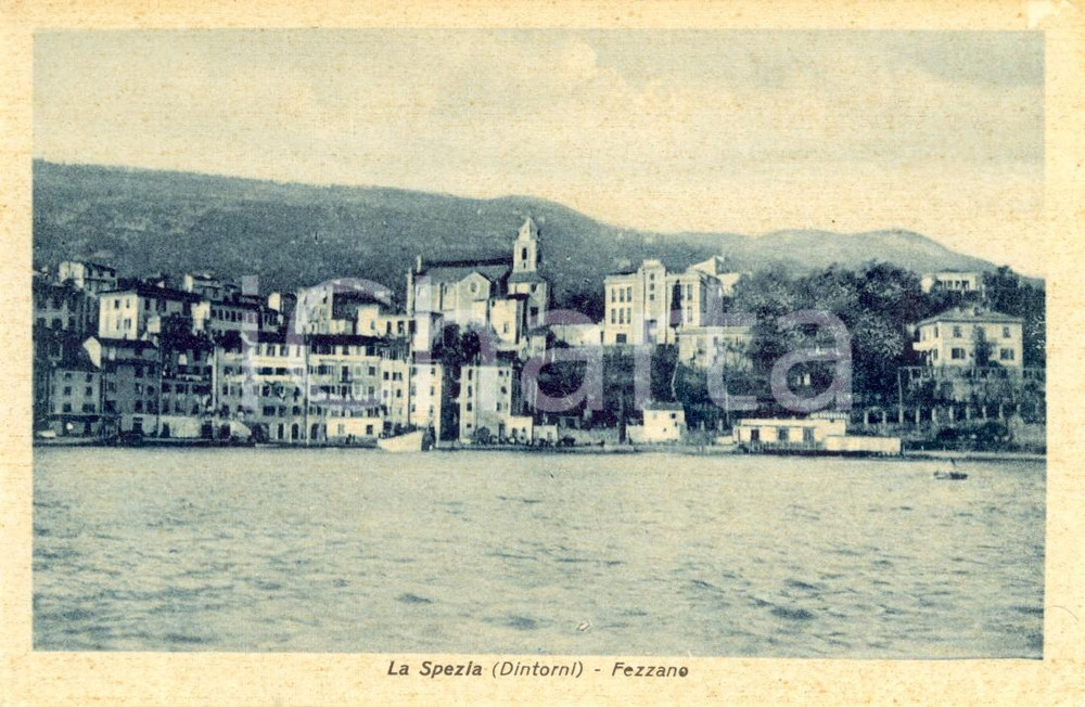 Cartolina originale da collezione 1930 ca PORTOVENERE SP Veduta della frazione FEZZANO Cartolina postale FP NV 1