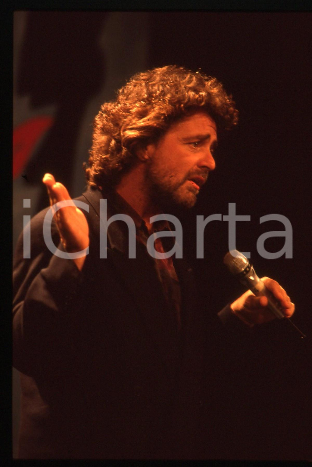 35mm vintage slide* 1991 SAINT-VINCENT Beppe GRILLO Festival della Satira (20)