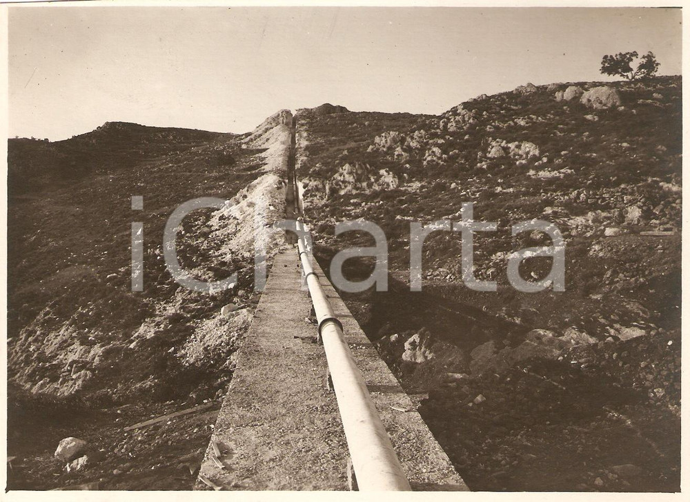 Fotografia d'epoca originale 1935 circa MONTE SANT'ANGELO (FG) Condotta ascendente - Foto (1) 1