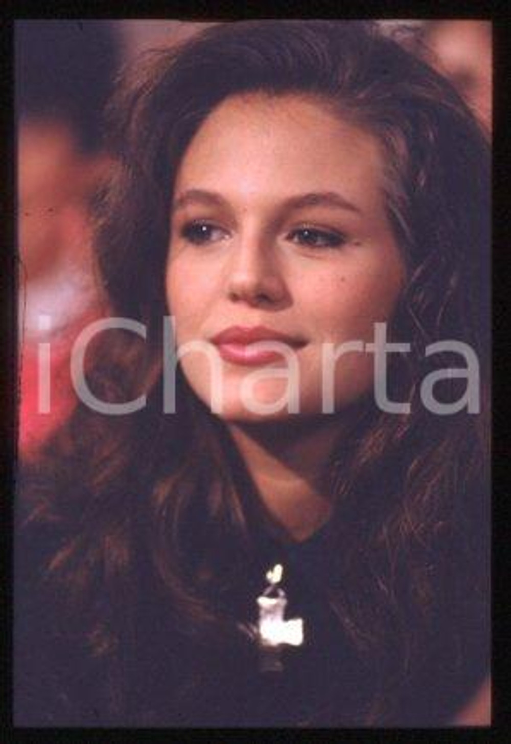 35mm vintage slide* 1991 RAI DUE - CIAO WEEKEND American actress Noelle BECK (1)