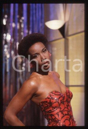 35mm vintage slide* 1985 ITALY singer Josette MARTIAL Portrait (56)