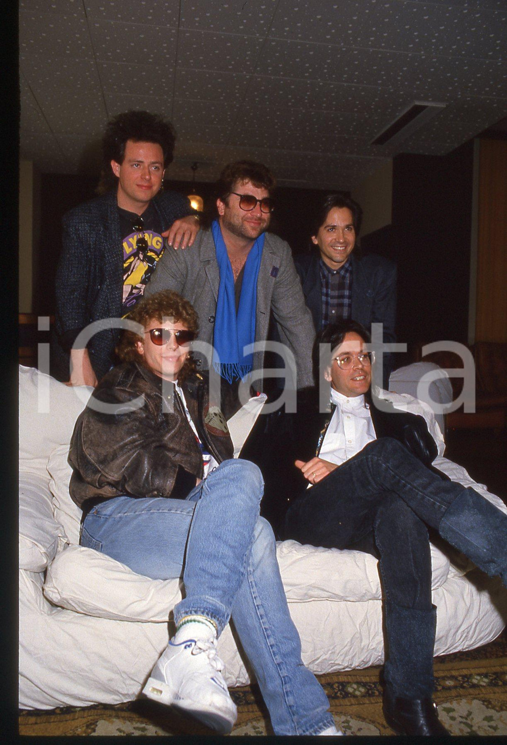 35mm vintage slide* 1988 SANREMO Joseph WILLIAMS Steve LUKATER dei TOTO (5)
