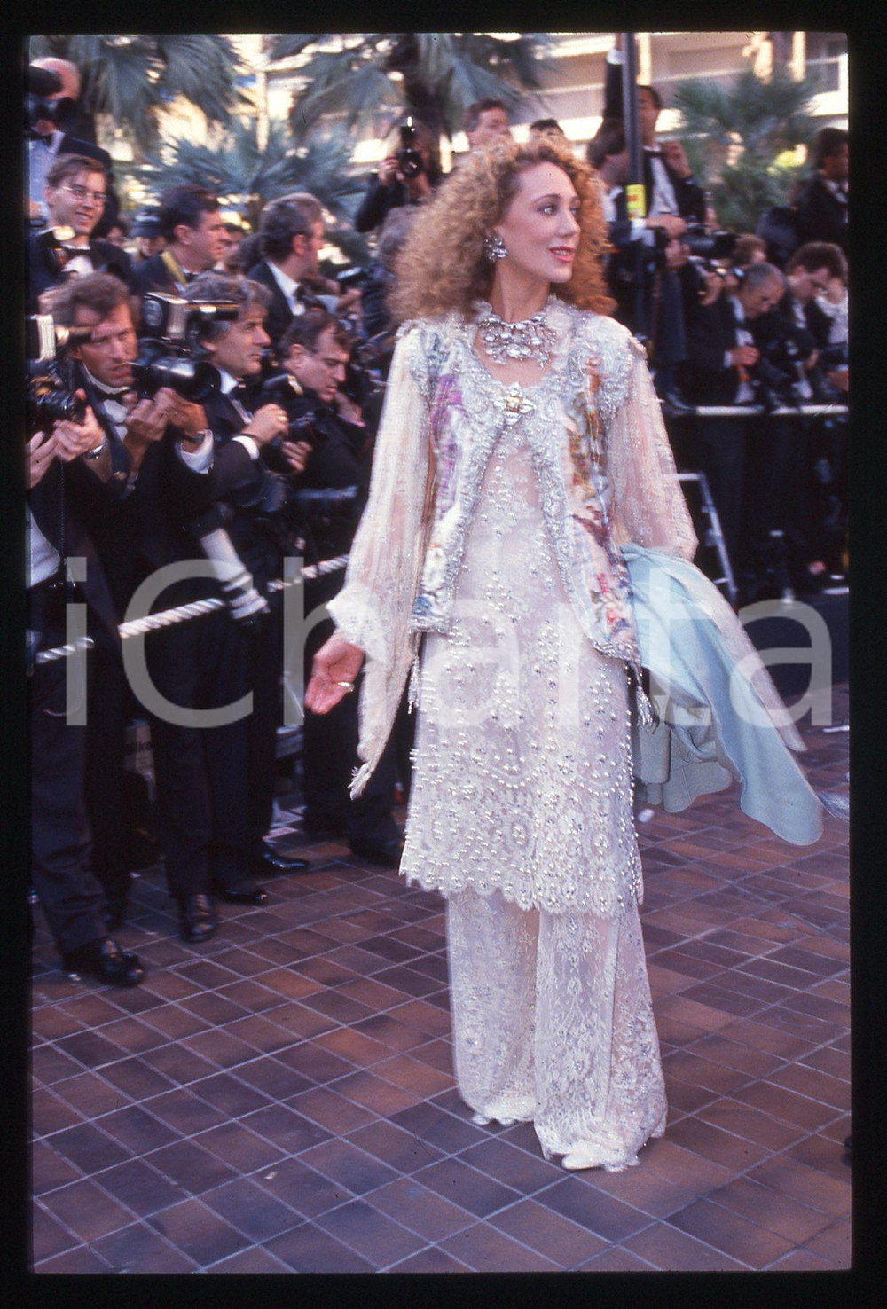 35mm vintage slide* 1994 CANNES Marisa BERENSON 47° Festival del cinema (2)