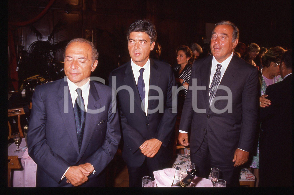 35mm vintage slide* 1991 ca Claudio MARTELLI Biagio AGNES Enrico MANCA (3)