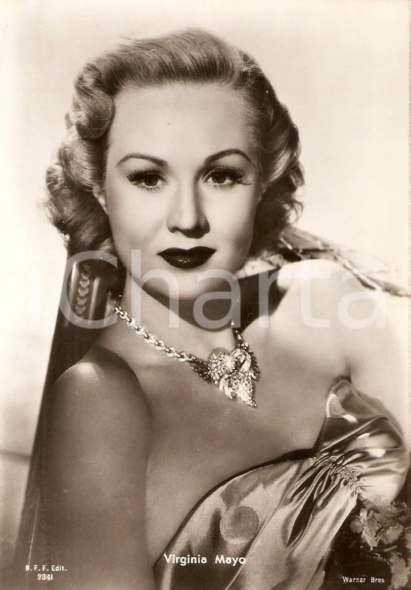 Cartolina originale da collezione 1955 ca CINEMA Attrice Virginia MAYO Ritratto Cartolina FG NV 1