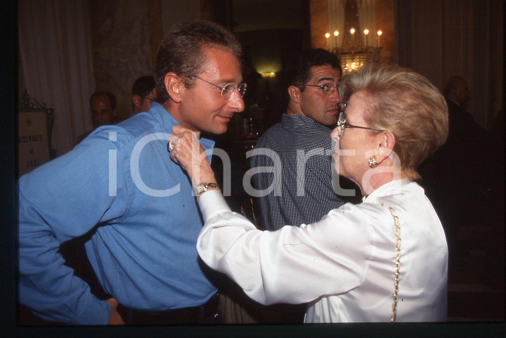 35mm vintage slide*1996 COSTUME Delia SCALA e Paolo BONOLIS - Ritratto