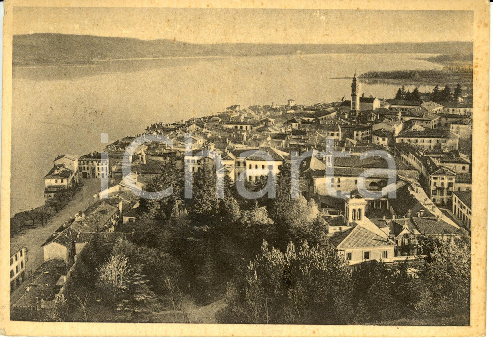 Cartolina originale da collezione 1941 ARONA NO Scorcio panoramico con il LAGO MAGGIORE Cartolina FG VG 1