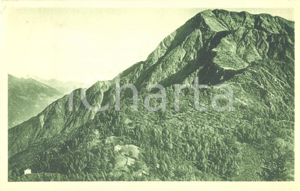 Cartolina originale da collezione 1920 ca INTROZZO (LC) Veduta del monte ROCCOLO LORLA *Cartolina postale NV FP 1