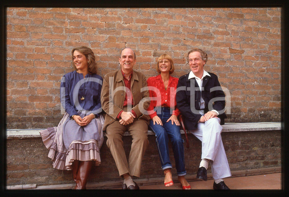 Fotografia d epoca originale 35mm vintage slide 1983 VENEZIA Ingmar BERGMAN Erland JOSEPHSON Ewa FROLING1 1