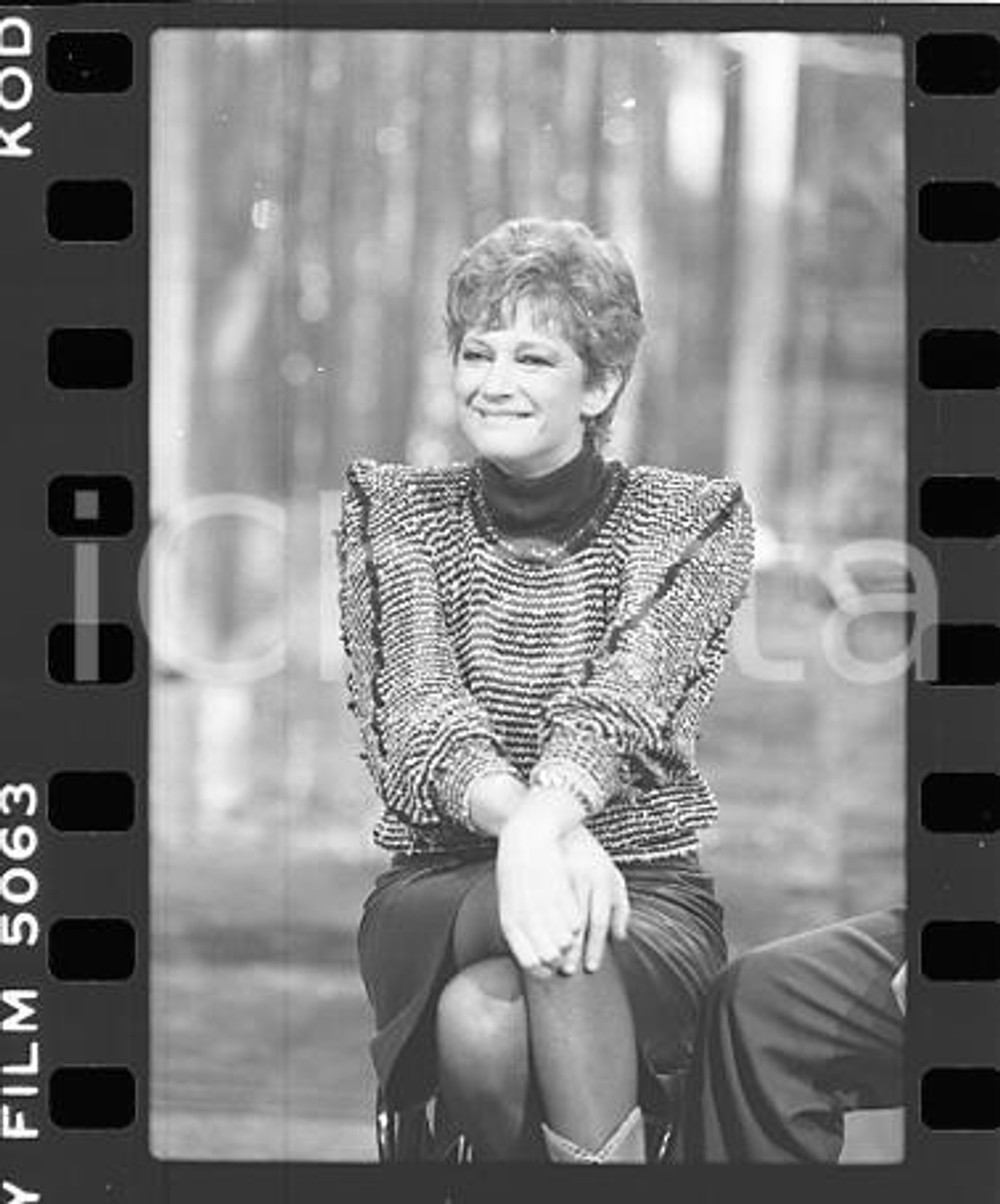 35mm NEGATIVO ORIGINALE * 1984 BLITZ Carla GRAVINA ritratta in trasmissione