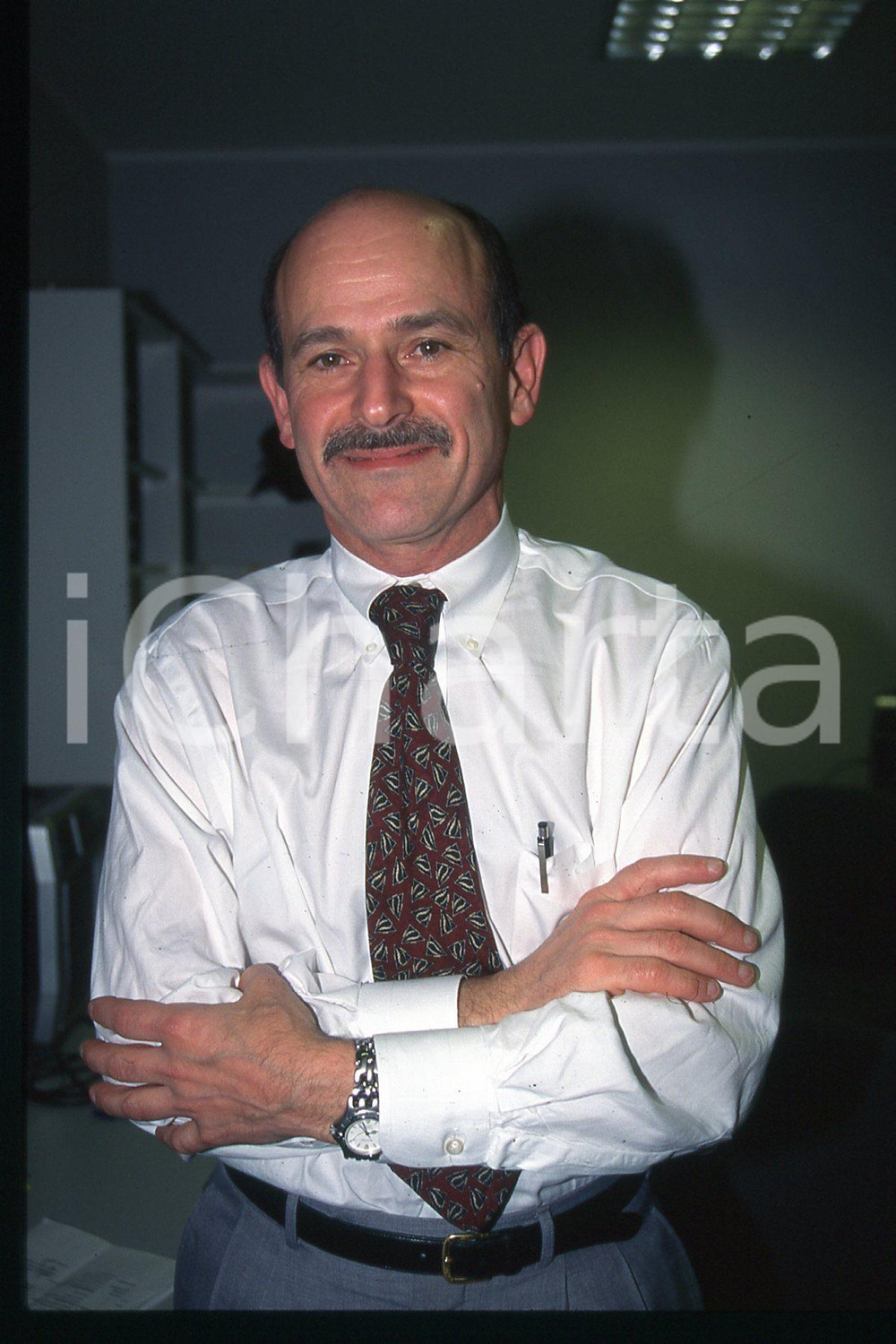 35mm vintage slide* 1995 ca MILANO Steven HEYMSFIELD Ritratto professore (6)