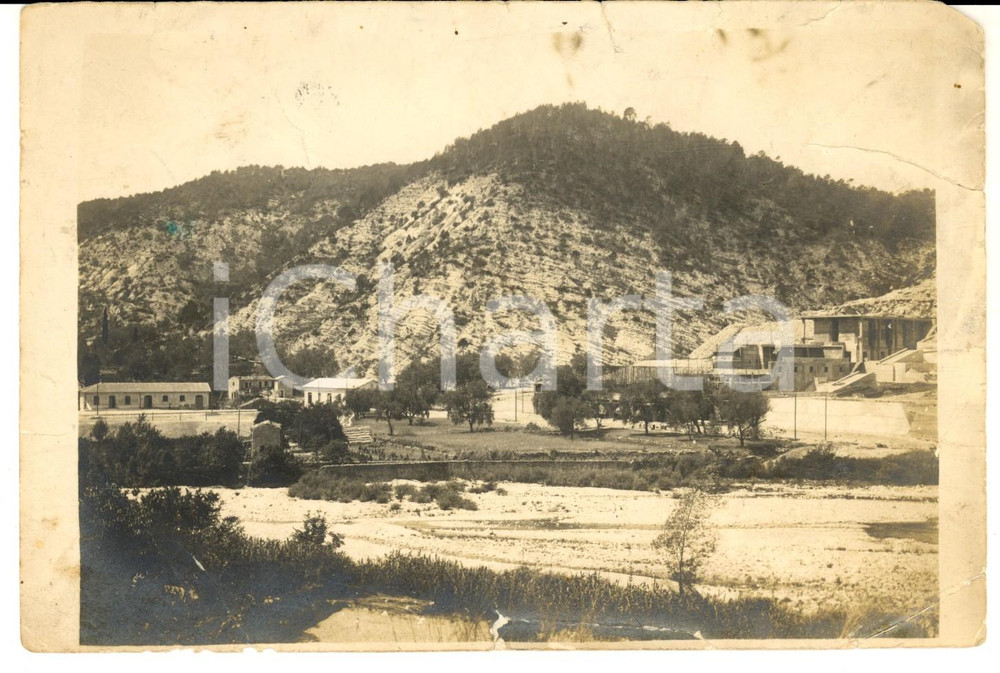 Fotografia d epoca originale 1920 ca CUGNOLA / VILLA BASILICA LU Panorama  Foto DANNEGGIATA 18x12 cm 1