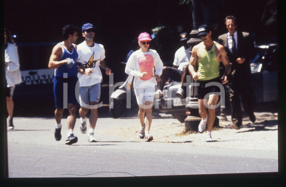 35mm vintage slide* 1990 ca ROMA MADONNA Louise Veronica CICCONE - Jogging 8