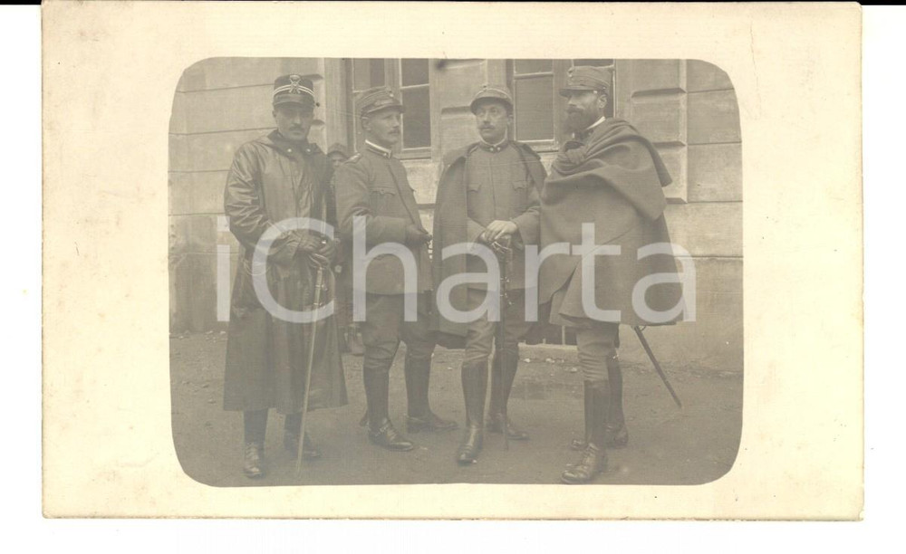 Fotografia d epoca originale 1920 ca REGIO ESERCITO Ufficiali del 68Â° reggimento FANTERIA Foto cartolina 1