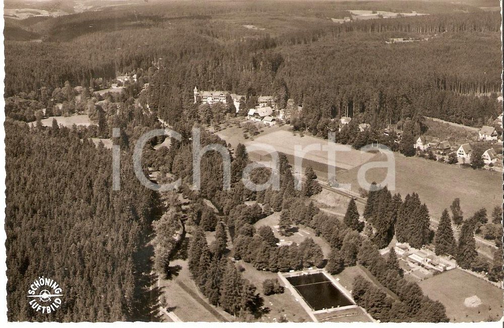 Cartolina originale da collezione 1960 ca VILLINGEN  SCHWENNINGEN GERMANIA Panorama della cittÃ  Cartolina FP 1