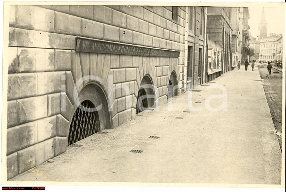 Fotografia d epoca originale 1930 MILANO Canale di SAN MARCO coperto Via dei Sepolti Vivi Fotografia 1