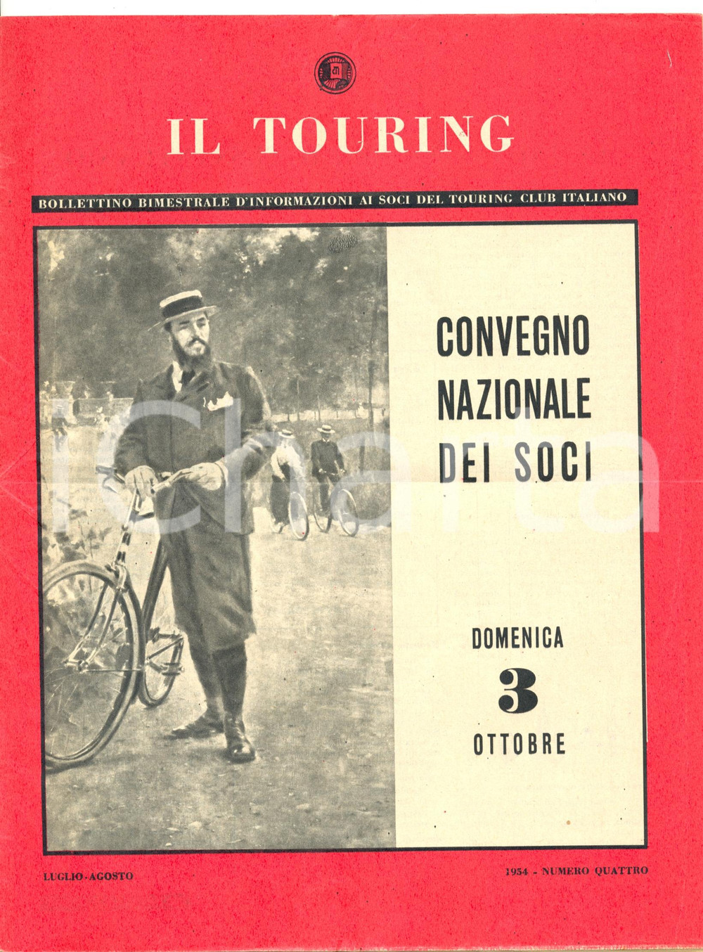 Giornale, rivista storica 1954 IL TOURING Bollettino bimestrale ai soci TCI Dolomiti e Toscana DANNEGGIATA 1