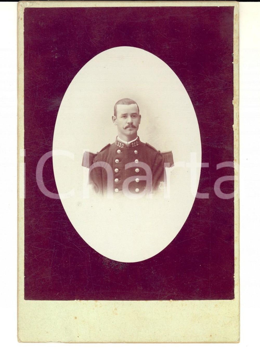 Fotografia d epoca originale 1910 FRANCE ARMEE DE TERRE Officier musicien 112e rÃ©giment infanterie Photo 1