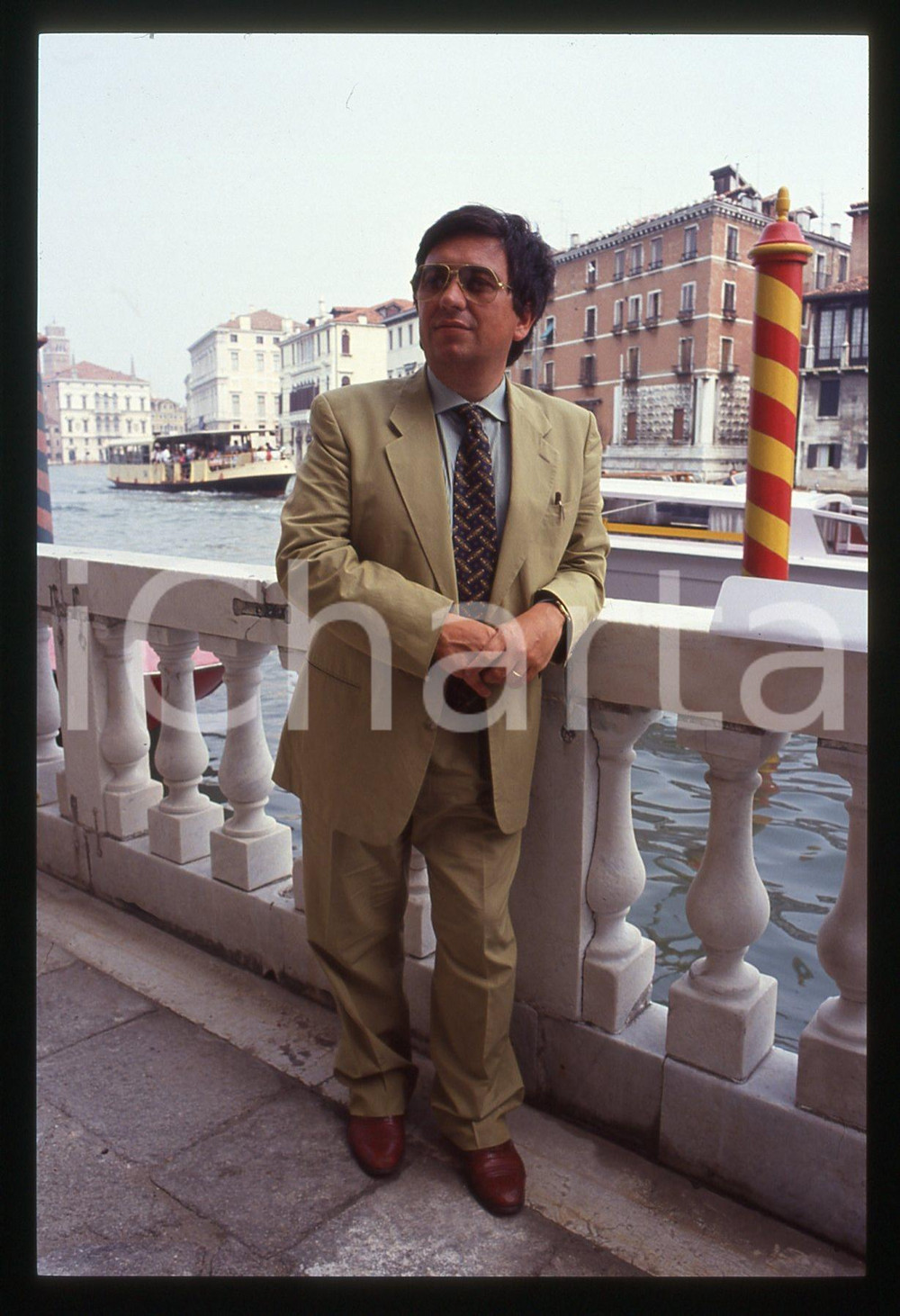 35mm vintage slide* 1991 VENEZIA Renato MINORE ritratto dello scrittore (17)