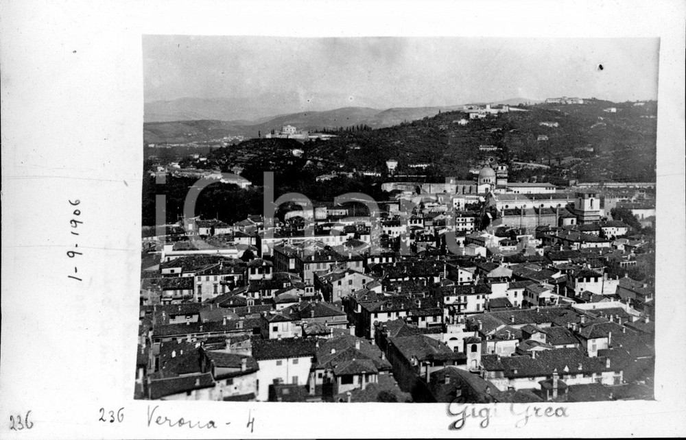 1906 VERONA Scorcio panoramico *Fotocartolina