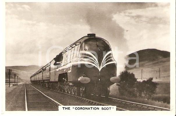Oggetto da collezione cartaceo 1938 SENIOR SERVICE CIGARETTES British Railway  The Coronation Scot Card 37 1