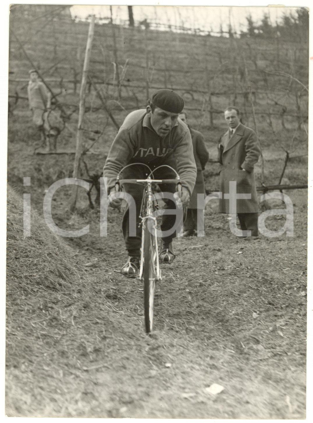 1954 CRENNA (VA) Campionato mondiale CICLOCROSS - Allenamento di Dante BENVENUTI