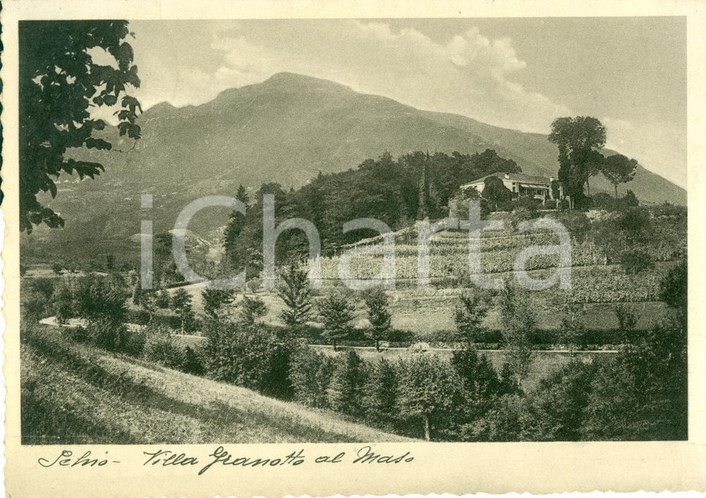 Cartolina originale da collezione 1938 SCHIO (VI) Villa GRANOTTO al Maso Cartolina FG VG 1