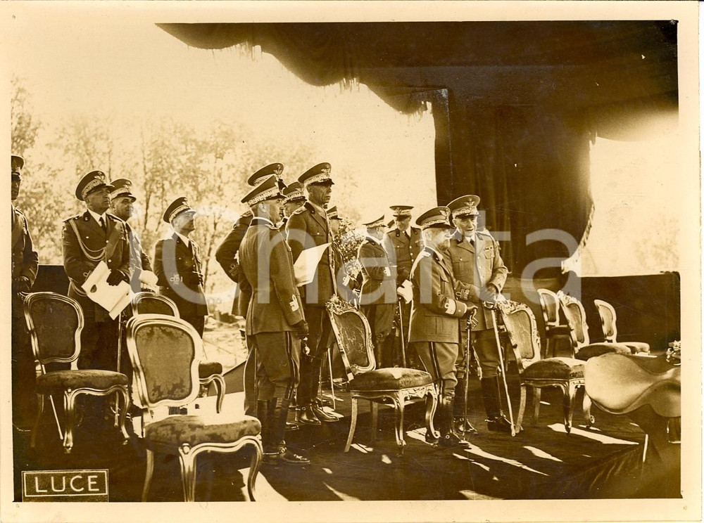 Fotografia d'epoca originale 1938 ROMA Premiazione Ufficiali saggio Ippico Militare - Foto (2) 1