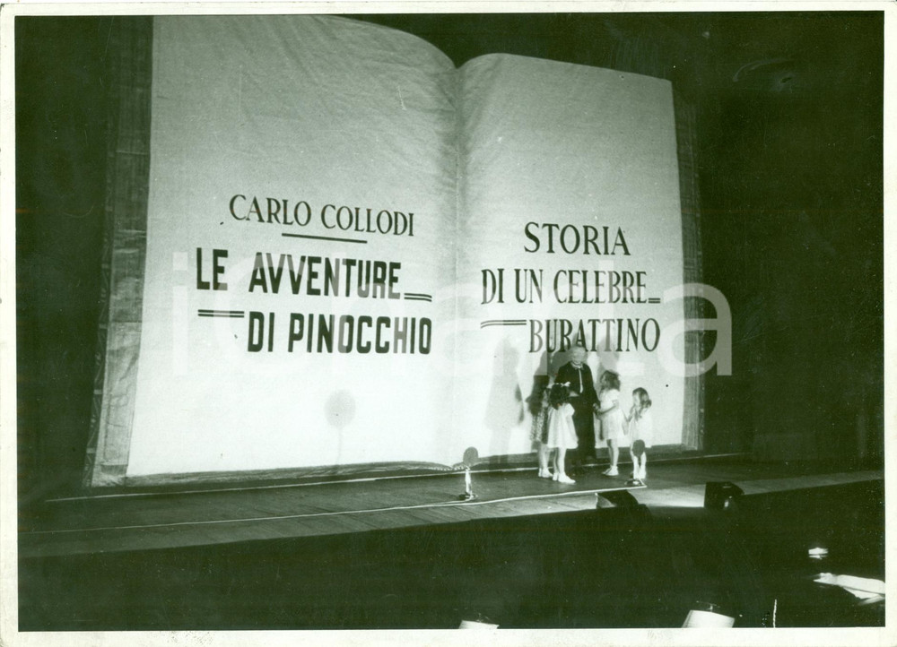 Fotografia d epoca originale 1935 ca FIRENZE Teatro Rappresentazione PINOCCHIO di carlo COLLODI Fotografia 1