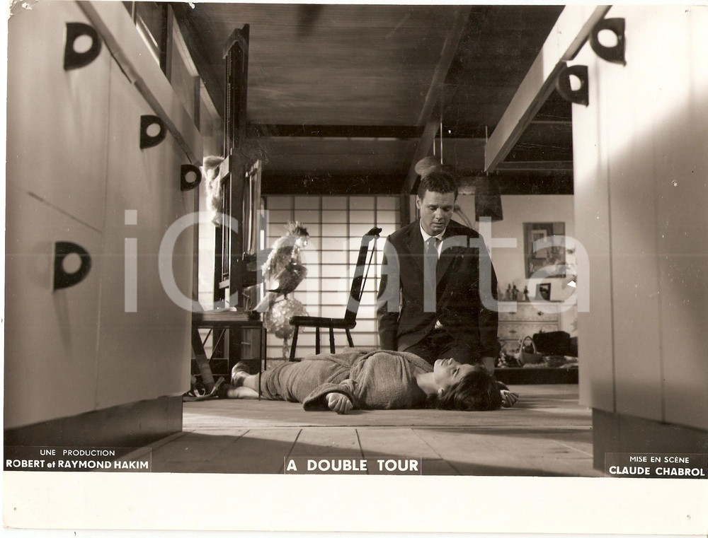 Fotografia d epoca originale 1959 A DOUBLE TOUR Bernadette LAFONT AndrÃ© JOCELYN Movie by Claude CHABROL Foto 1