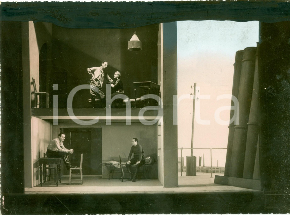 Fotografia d epoca originale 1939 ROMA LITTORIALI Diagrammi di Vittorio ANDREAUS Giorgio VENTURINI Foto scena 1