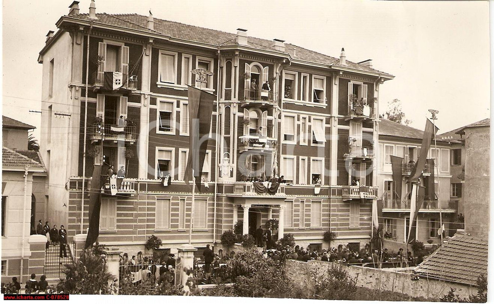 Fotografia d epoca originale 1932 SANREMO Casa dei mutilati Inaugurazione VERA FOTO 1