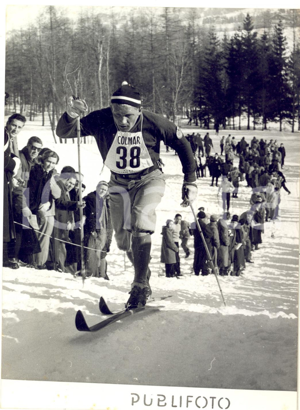 1955 CORTINA Internazionali SCI DI FONDO 30 km - Fyodor TERENTIEV *Foto 13x18