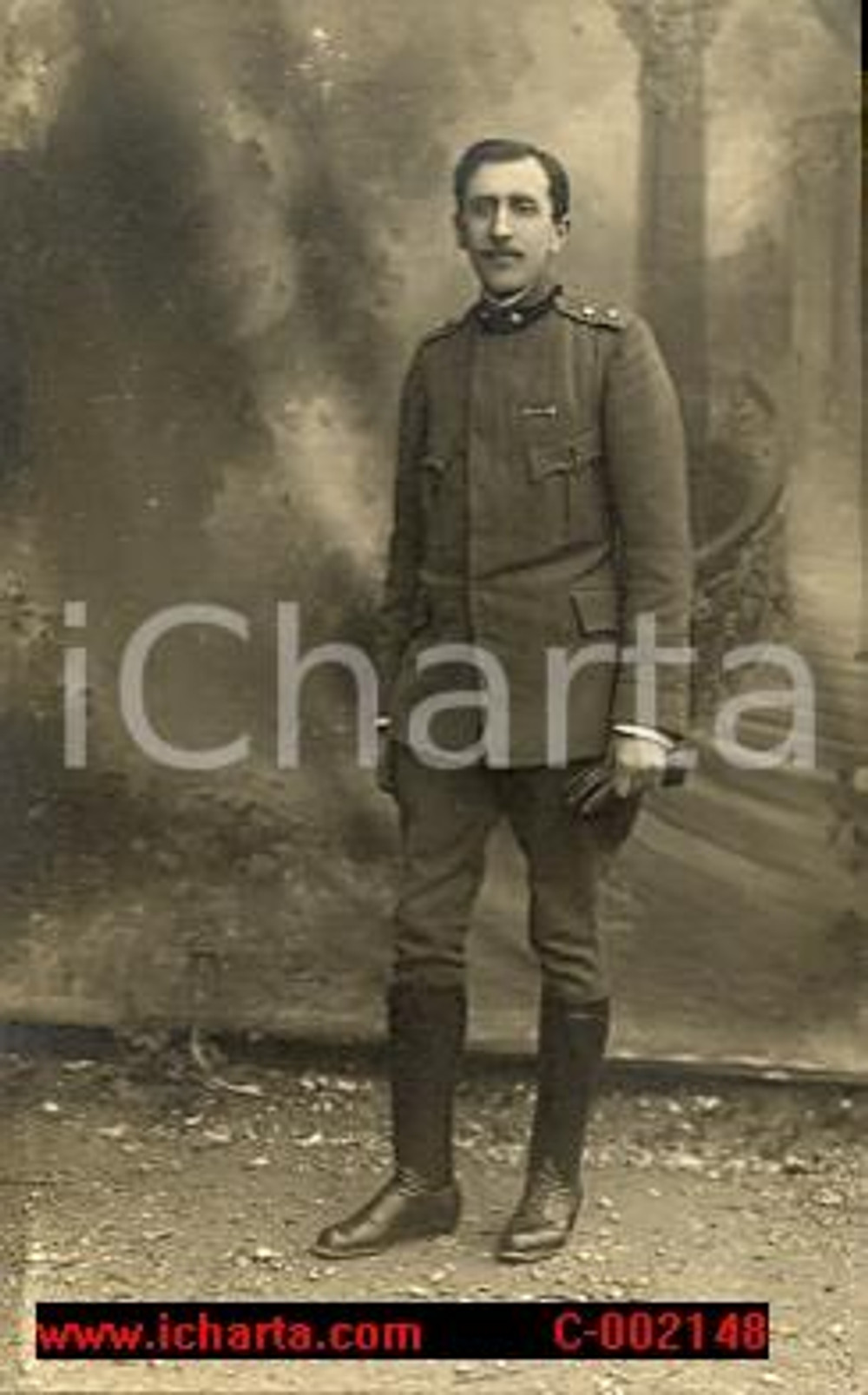 Fotografia d'epoca originale 1915 ca WW1 Ritratto di ufficiale medico *Fotografia 14x9 cm 1