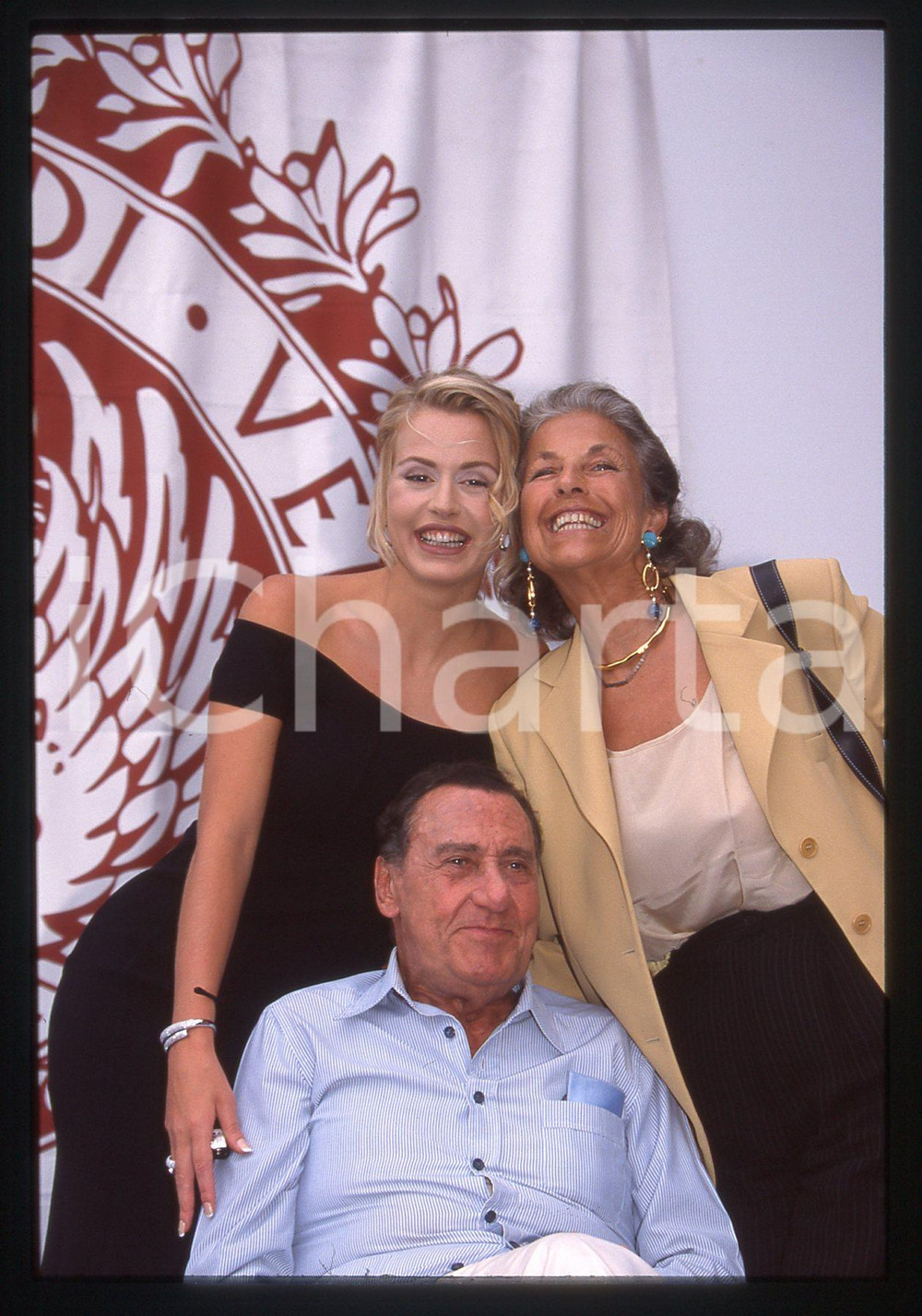 35mm vintage slide* 1998 VENEZIA Alberto SORDI Valeria MARINI Franca FALDINI (2)
