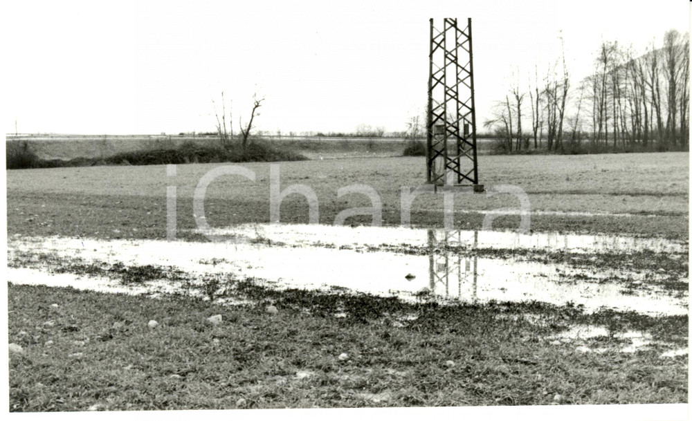 Fotografia d epoca originale 1989 ISSENHEIM F Disastri ambientali Perdita petrolio vicino a gasdotto Foto 1