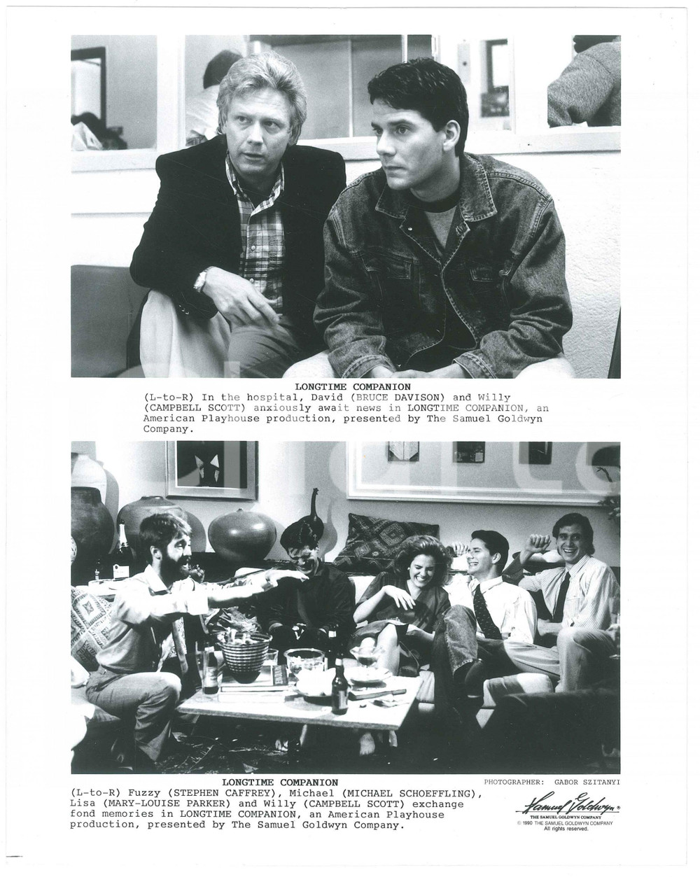 Materiale cinematografico d’epoca 1989 LONGTIME COMPANION MaryLouise PARKER Bruce DAVISON Campbell SCOTT Foto 1