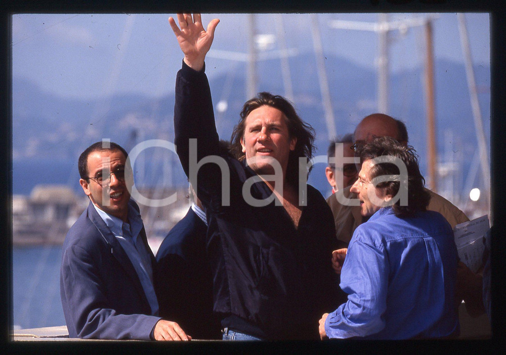 35mm vintage slide* 1994 CANNES Gérard DEPARDIEU Giuseppe TORNATORE (1)