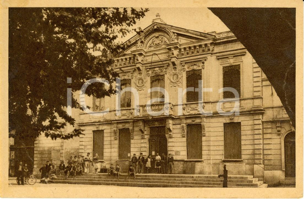 Cartolina originale da collezione 1930 ca AIMARGUES FRANCIA La Mairie Cartolina postale ANIMATA FP VG 1