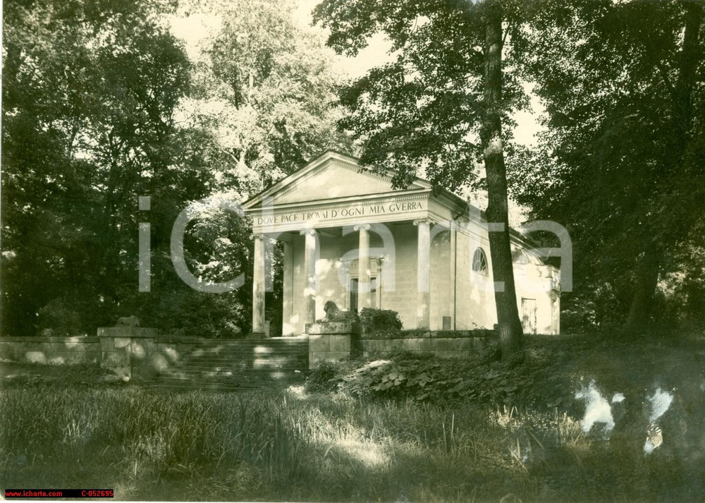 Fotografia d'epoca originale 1939 VARSAVIA Tempio di Diana a ARKADIA Swiatynia Diany 1