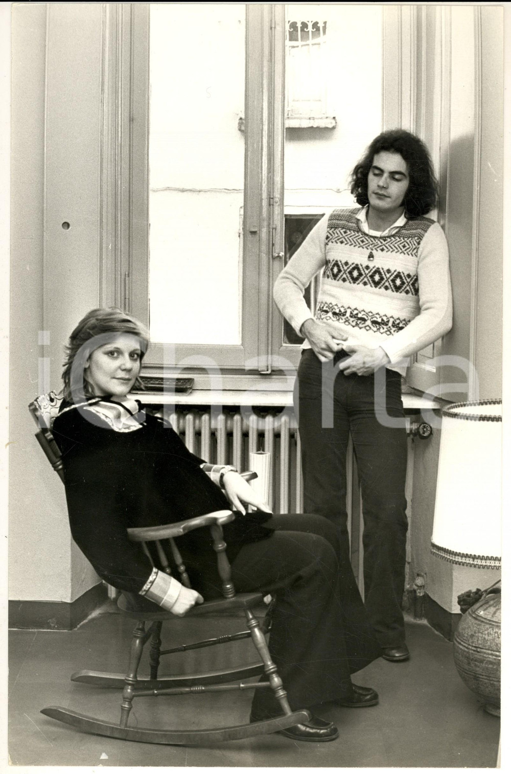 1975 ca COSTUME Ritratto del cantante DONATELLO con la moglie incinta (5) *Foto 