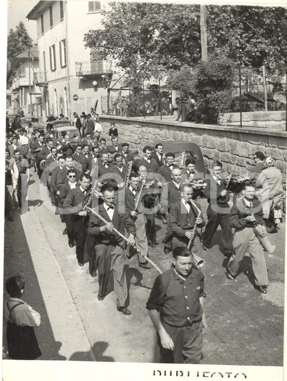 1955 ca CANTELLO (VA) Sagra degli Asparagi - La banda musicale - Foto 13x18