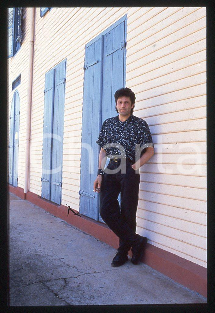 35mm vintage slide* 1985 MUSICA Gerard BLANCHARD ritratto dell'artista 2