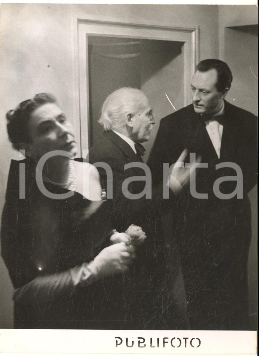 1961 MILANO Teatro alla Scala - Arturo TOSCANINI con Wally e Carlo Maria GIULINI