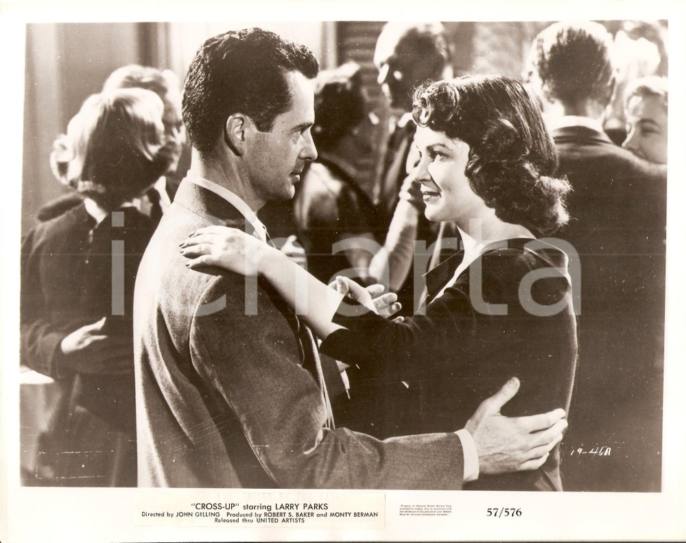 Fotografia d epoca originale 1955 CROSSUP Ballo romantico tra Larry PARKS e Lisa DANIELY Foto di scena 1