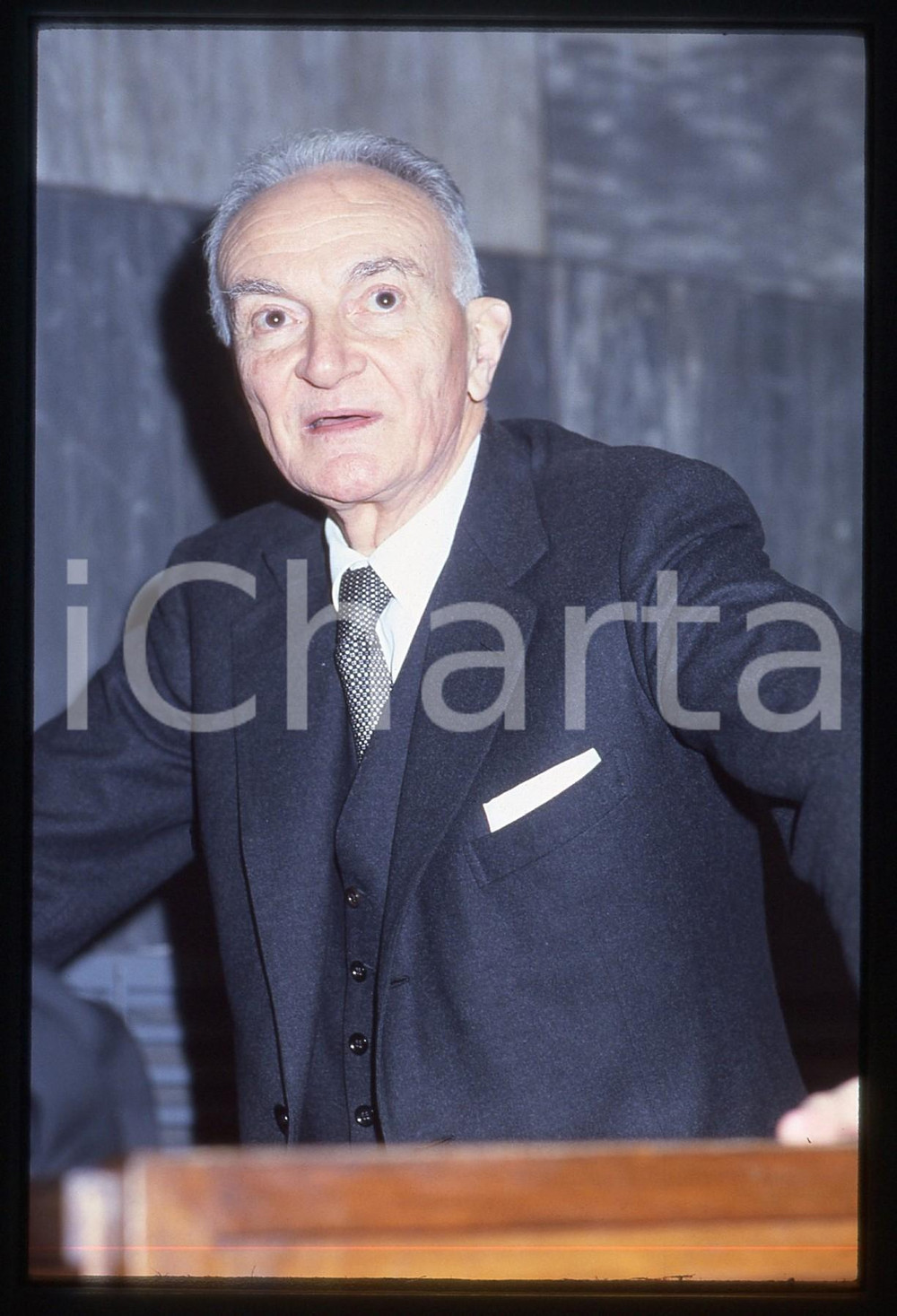35mm vintage slide* 1985 ca MILANO Michele SINDONA al Processo AMBROSOLI (20)