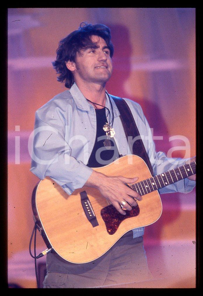 Fotografia d epoca originale 35mm vintage slide 1995 MUSICA  Luciano LIGABUE 1 1